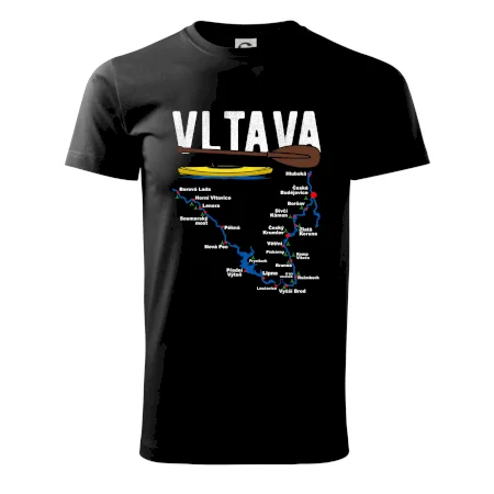 Mapa řeky Vltavy