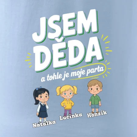 Děda a jeho parta (obrázky a jména vnuků)