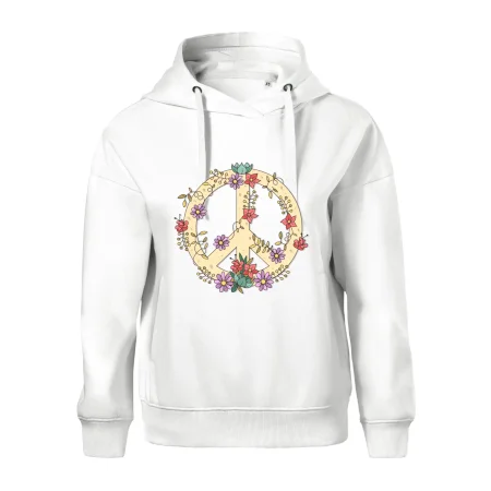 Peace symbol pískový
