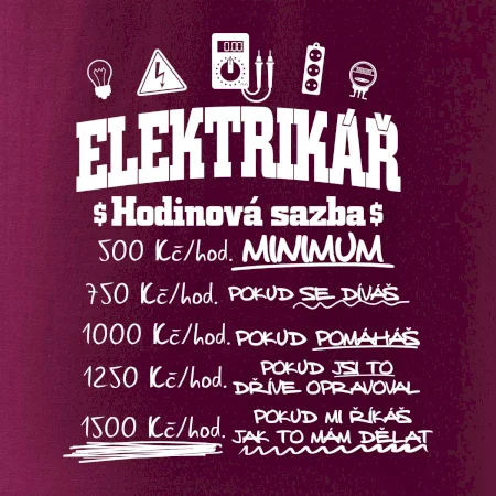 Elektrikář hodinová sazba