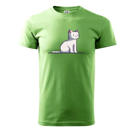 Kočka bílá pixel