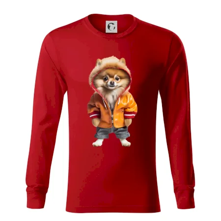 Pomeranian v bundě