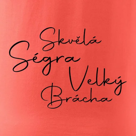 Velký brácha - nápis na zádech
