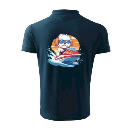 Bišonek na vodním skútru