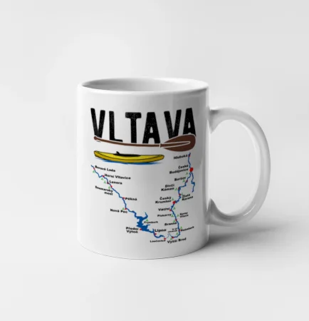 Mapa řeky Vltavy