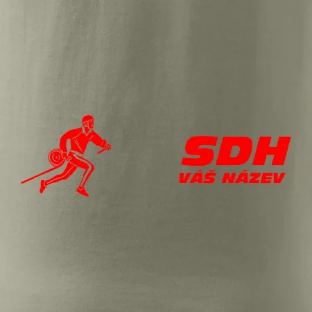 Hasičský sport SDH + váš název ČERVENÁ