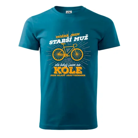 Starší muž - cyklista silniční kolo
