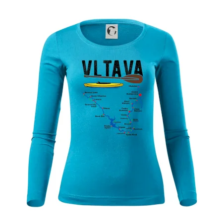 Mapa řeky Vltavy