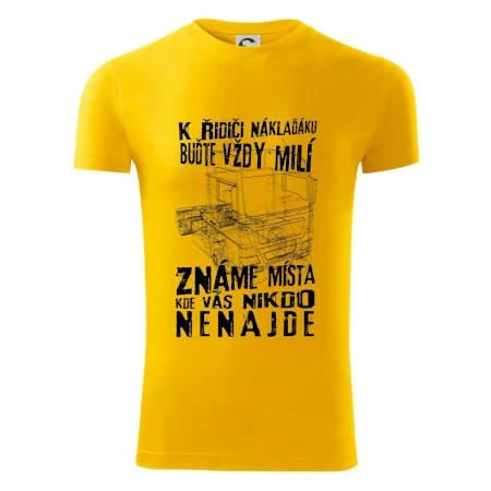 K řidiči náklaďáku buďte vždy milý