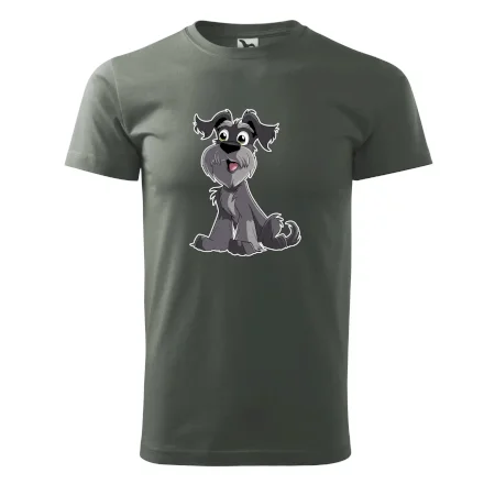 Knírač kreslený sedící