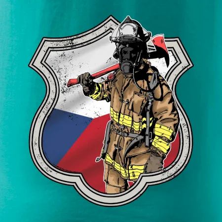 Hasič erb - Česká vlajka