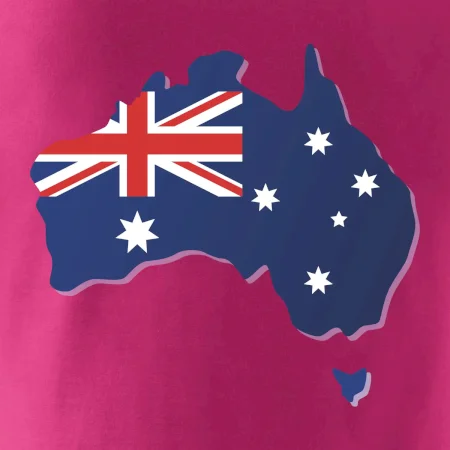 Austrálie - vlajka mapa