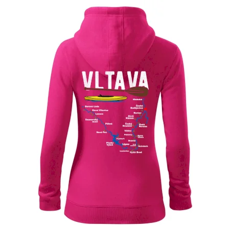 Mapa řeky Vltavy