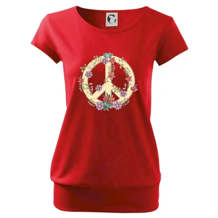 Peace symbol pískový