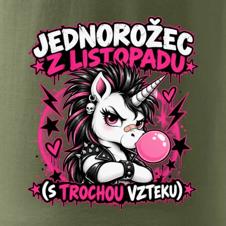 Punkový jednorožec s čírem z listopadu