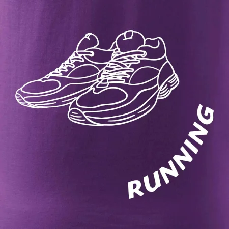 Running nápis šikmo