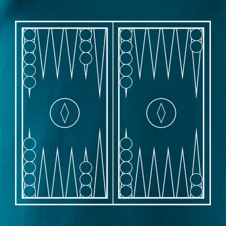 Backgammon černobílý