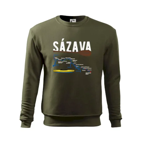 Mapa řeky Sázavy
