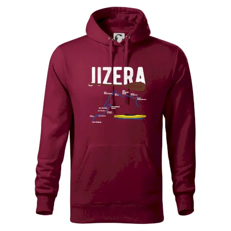 Mapa řeky Jizery