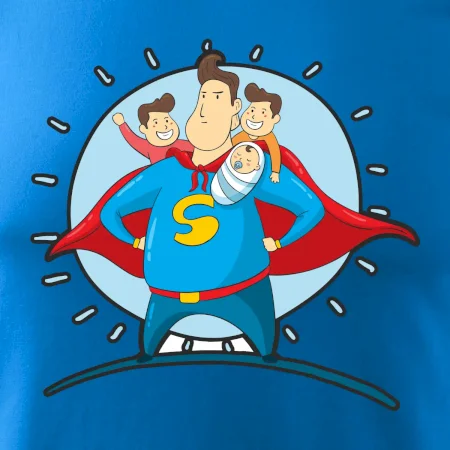 Táta superman - kluk, kluk a dítě