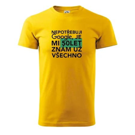 Nepotřebuji google, je mi 50 let
