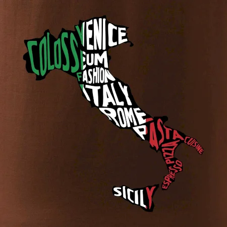 Mapy - názvy měst - Italie