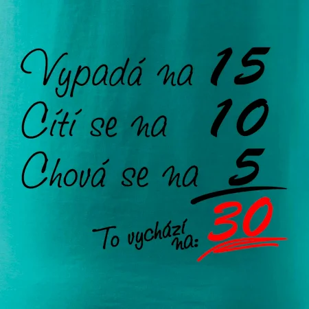 Vypadá, cítí se, chová se - 30 let