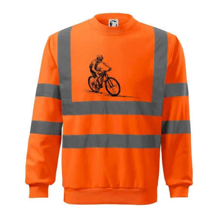 MTB kreslený cyklista
