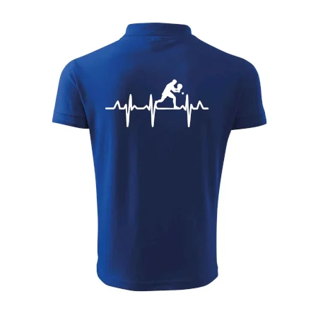 EKG stolní tenista stojící
