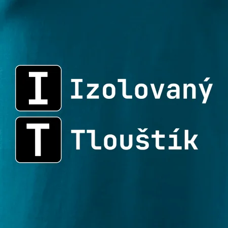 IT Nápis Izolovaný Tlouštík