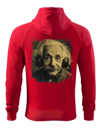 Albert se sluchátky