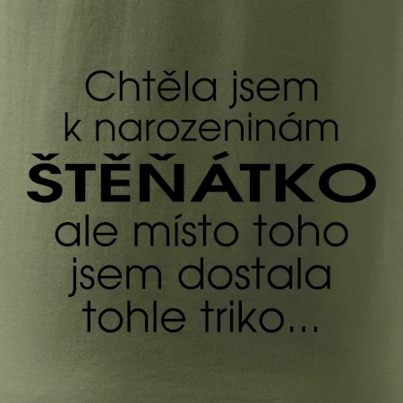 Chtěla jsem dostat k narozeninám štěňátko
