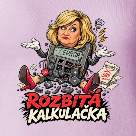 Alenka - rozbitá kalkulačka