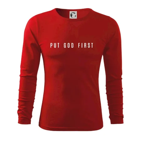 Put God first slabý nápis