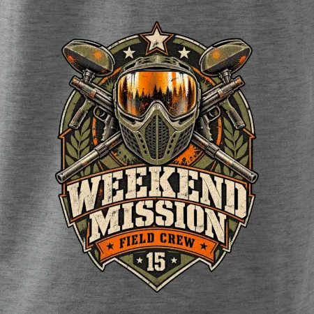Víkendová mise vintage paintball odznak