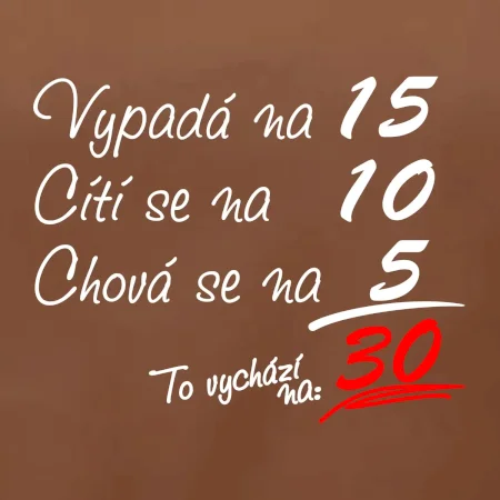 Vypadá, cítí se, chová se - 30 let