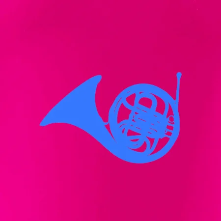 Blue French Horn