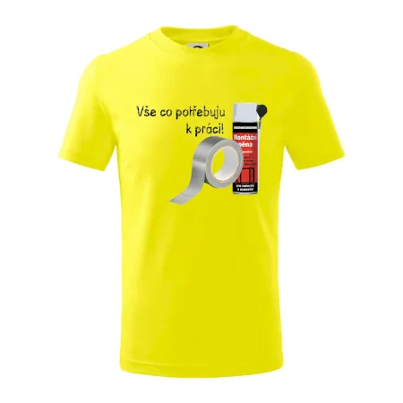 Pěna  a páska - vše co potřebuji k práci