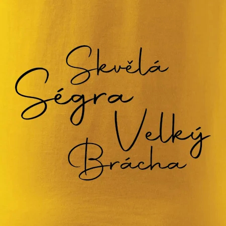 Velký brácha - nápis na zádech