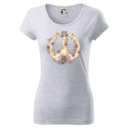 Peace symbol pískový