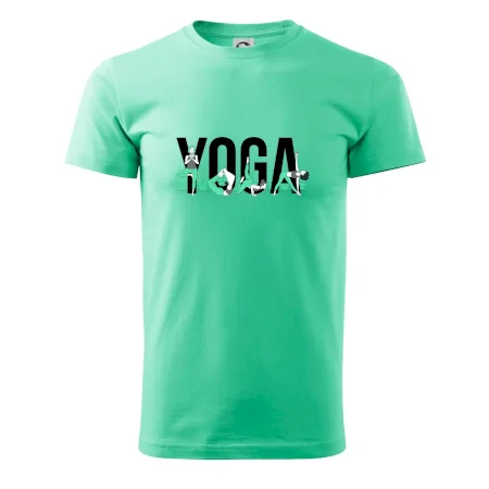 Yoga nápis barevný