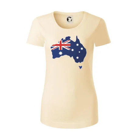 Austrálie - vlajka mapa