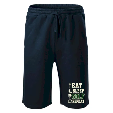 Eat sleep golf repeat typografie