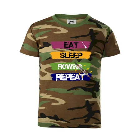 Eat sleep rowing repeat barevné