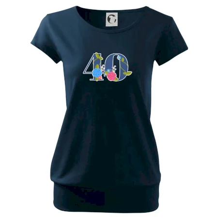 Květinové číslo kreslené - 40