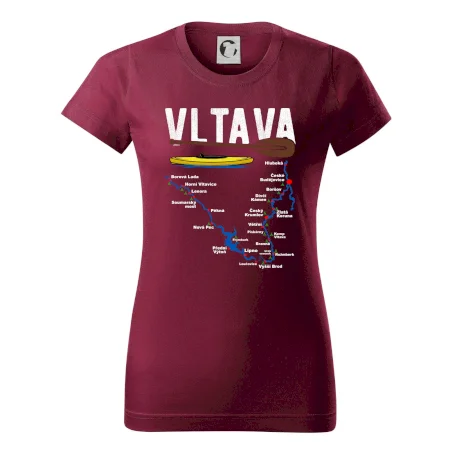 Mapa řeky Vltavy