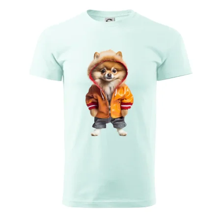 Pomeranian v bundě