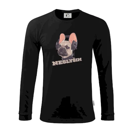 Francouzský buldoček neslyším