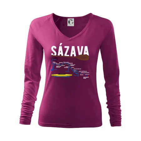 Mapa řeky Sázavy