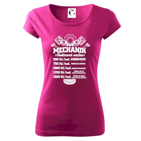 Mechanik - hodinová sazba